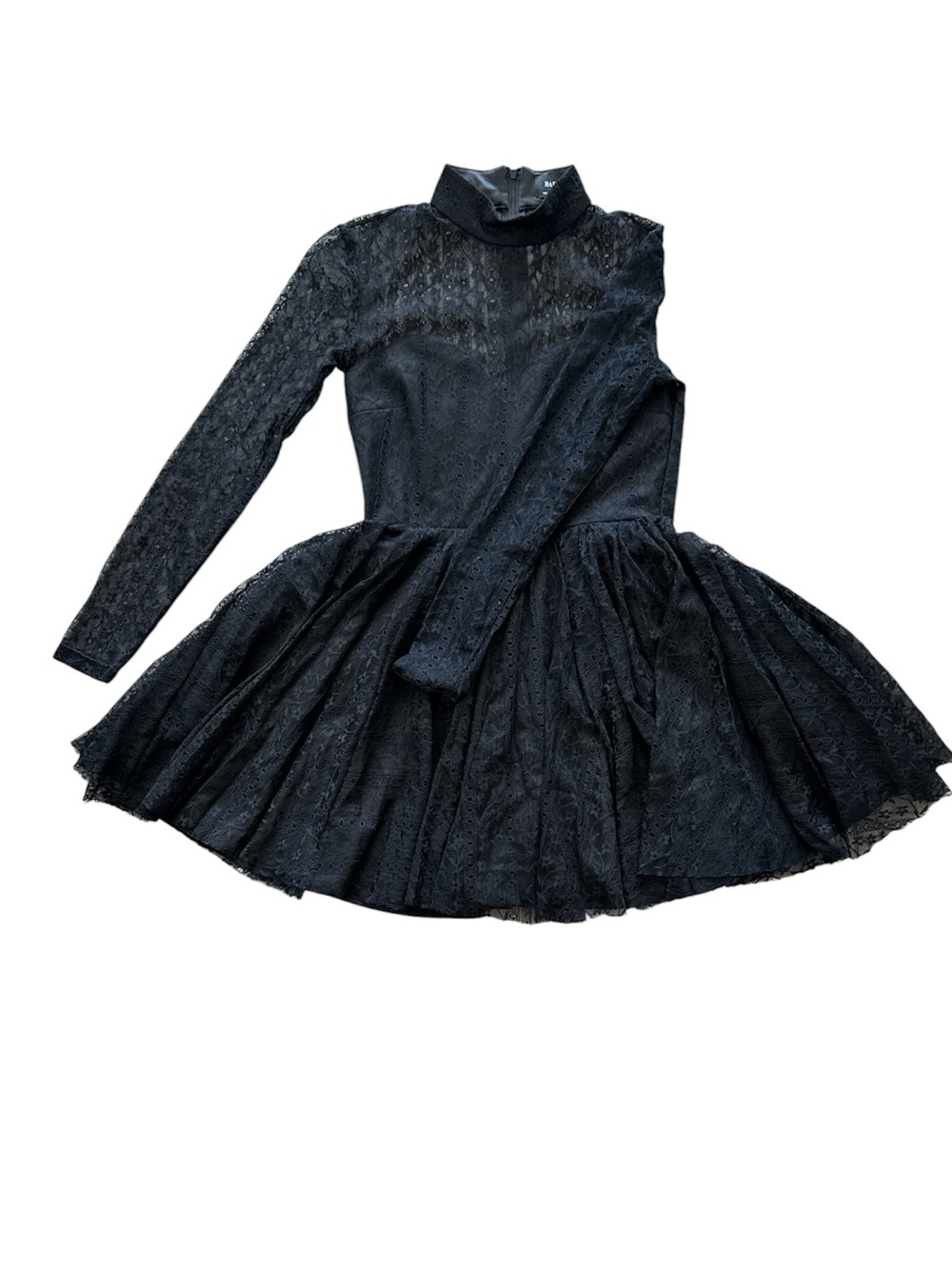 Bardot Black Lace Mini Dress